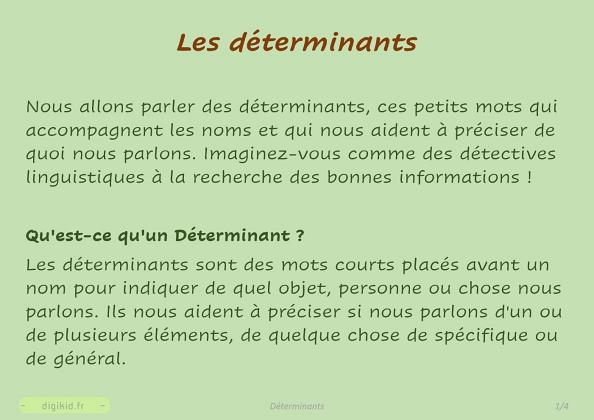 Déterminants