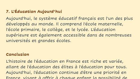 Education en France 05