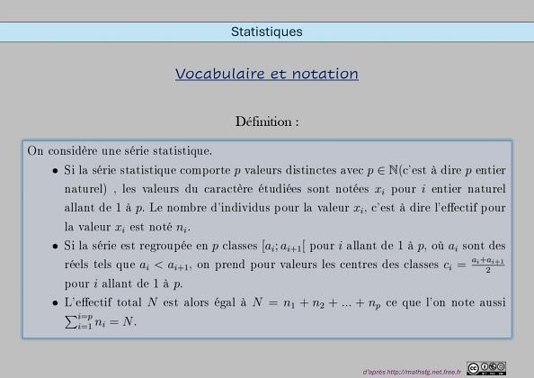 Statistiques