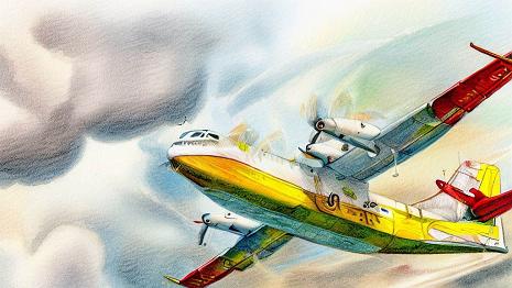 Canadair C'est un type d'hydravion spécialement conçu pour la lutte contre les incendies. Il peut emporter jusqu'à 6 000 litres d'eau qu'il prélève en survolant une...