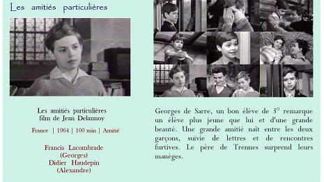 Les amitiés particulières