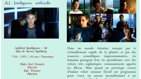 A.I. Intelligence artificielle