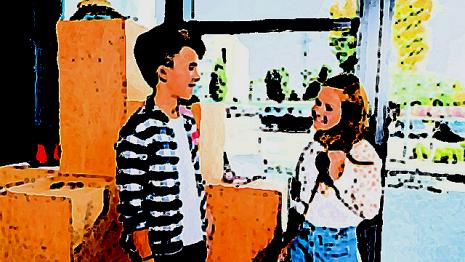 Copain Copine copain - copine - rendez-vous - chemise - sourire Un rendez-vous imprévu... Tu dois aller faire quelques petits achats dans plusieurs magasins...