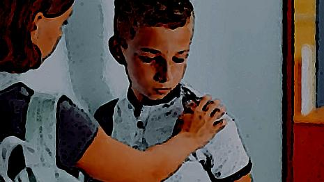 Un copain autiste garçon - autiste - classe - toucher - réaction Tu apprends à un garçon de ta classe qui est autiste à laisser les autres l'approcher...