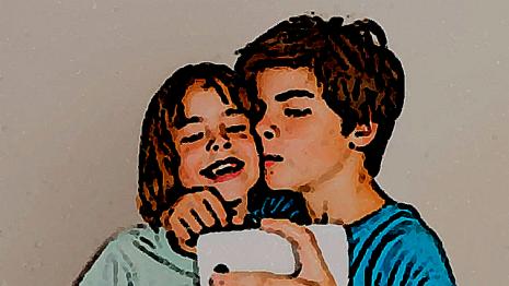 Un petit selfie selfie - copain - souvenirs - smartphone - portrait Vous prenez une photo de vous et vous décidez si vous la postez ou pas sur les réseaux sociaux...