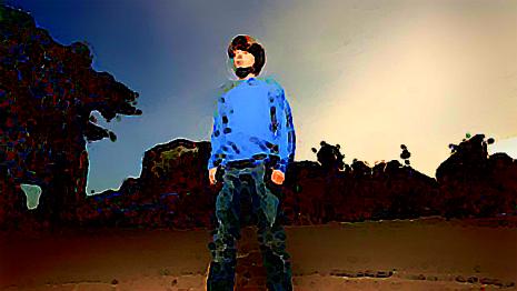 Le nouveau nouveau - étrange - apparition - garçon - air Tu te promènes et tombe soudain nez à nez avec un garçon seul dans un champ qui te regarde sans rien dire...