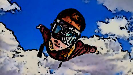 Dans les airs air - vol - nuages - sensations - vitesse Tu as sauté d'un avion pour faire ton premier saut en parachute...