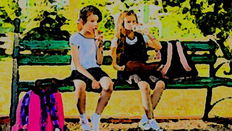 Un petit goûter goûter - banc - parc - manger - cours Avant de rentrer, vous allez à la boulangerie pour acheter de quoi faire un petit goûter...