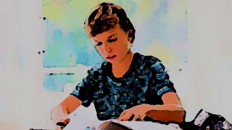 A la maison devoirs - planète - cours - prof - chambre Tu dois faire un exposé sur l'écologie...