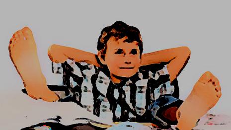 Relax relax - pieds - bureau - devoirs - dehors Tu as un devoir super important à rendre pour demain et tu n'as pas encore commencé...