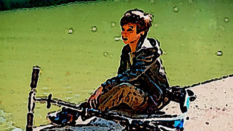 Promenade en trottinette trottinette - rue - partout - loin - seul C'est le week-end et tu décides d'aller un peu plus loin que d'habitude...